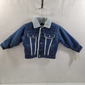 Outbrook Kids Toddler Jean Jacket Sherpa Trim Size 24M 7523-0313